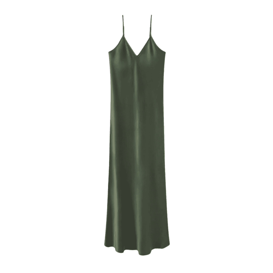 90S SLIP DRESS CEDAR