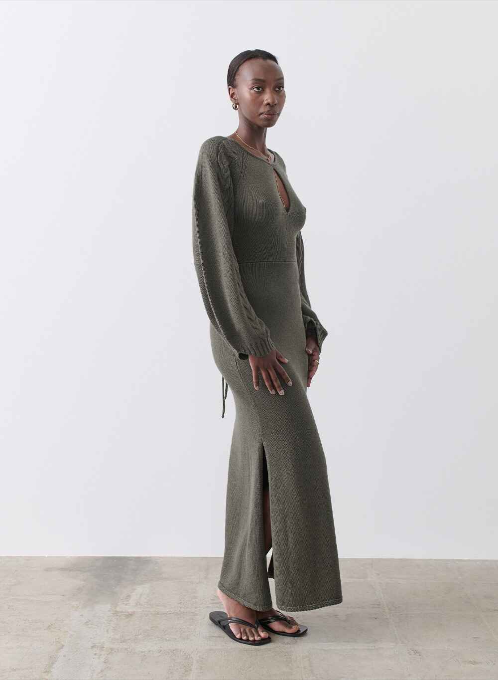 AURORA ORGANIC COTTON CASHMERE KNIT MAXI DRESS