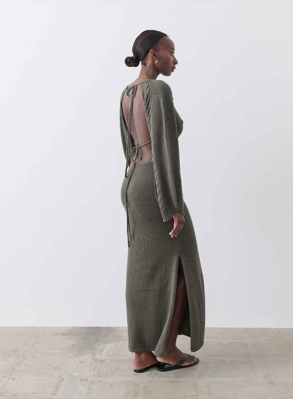 AURORA ORGANIC COTTON CASHMERE KNIT MAXI DRESS