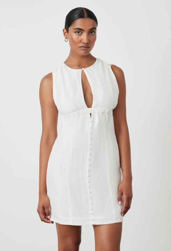 Aston Silk Linen Mini Dress