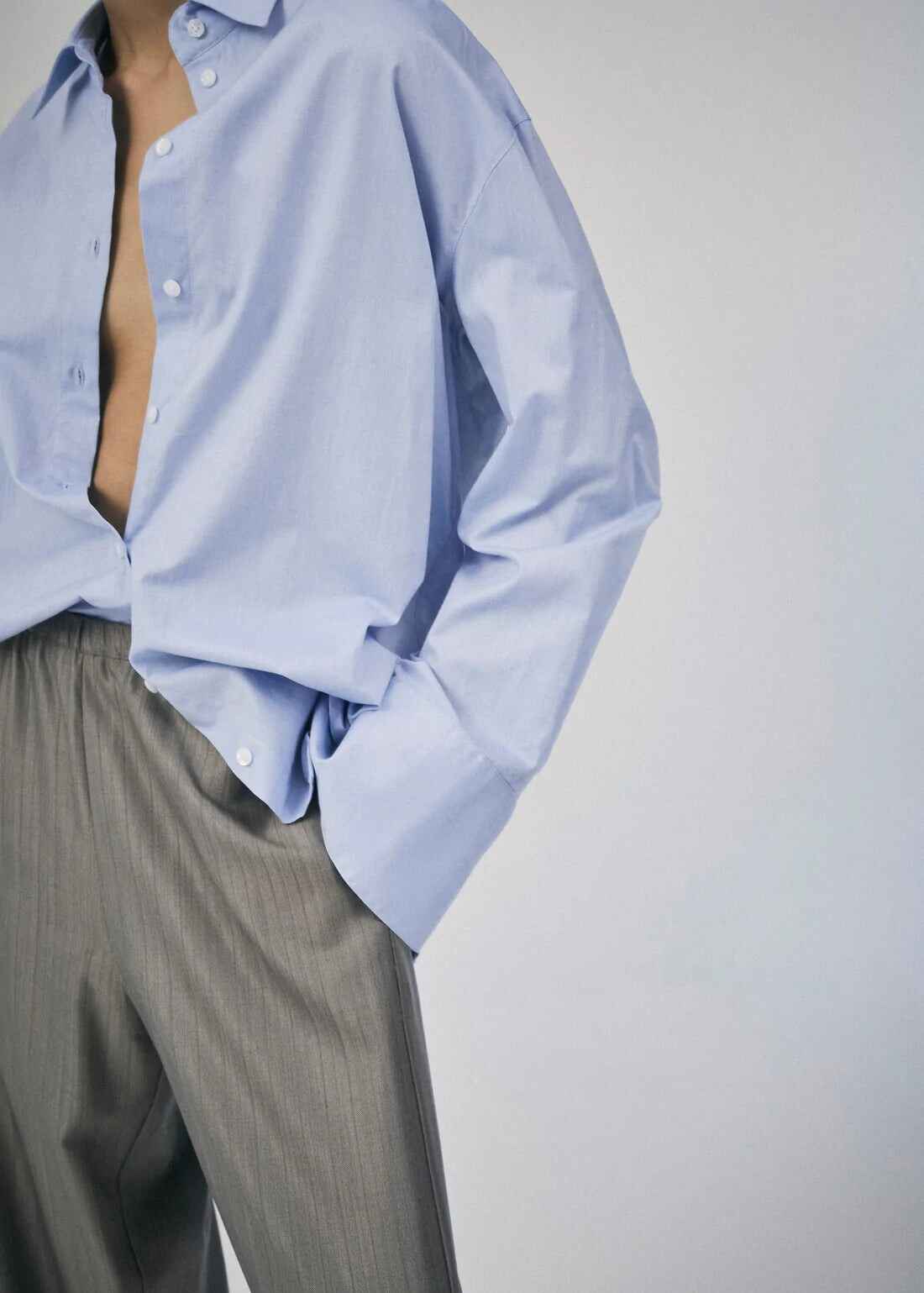 CLASSIC COTTON SHIRT BLUE