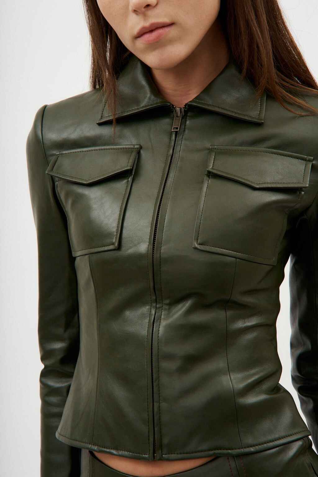 Edona Faux-Leather Jacket