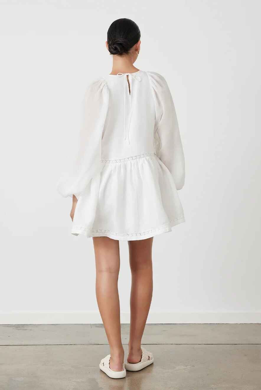 Lola Linen Ramie Mini Smock Dress