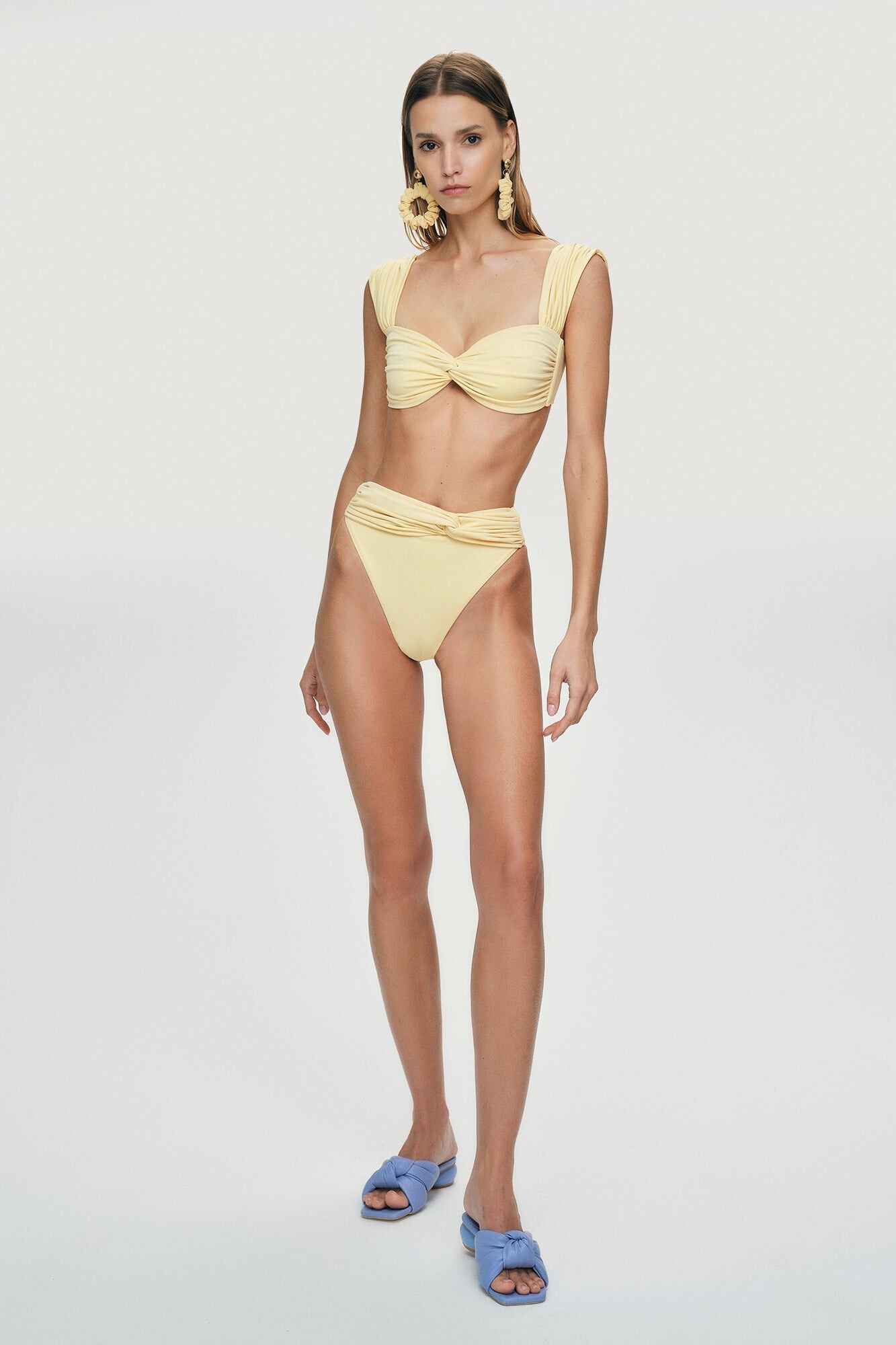 MIRA PLEATED BIKINI BOTTOM