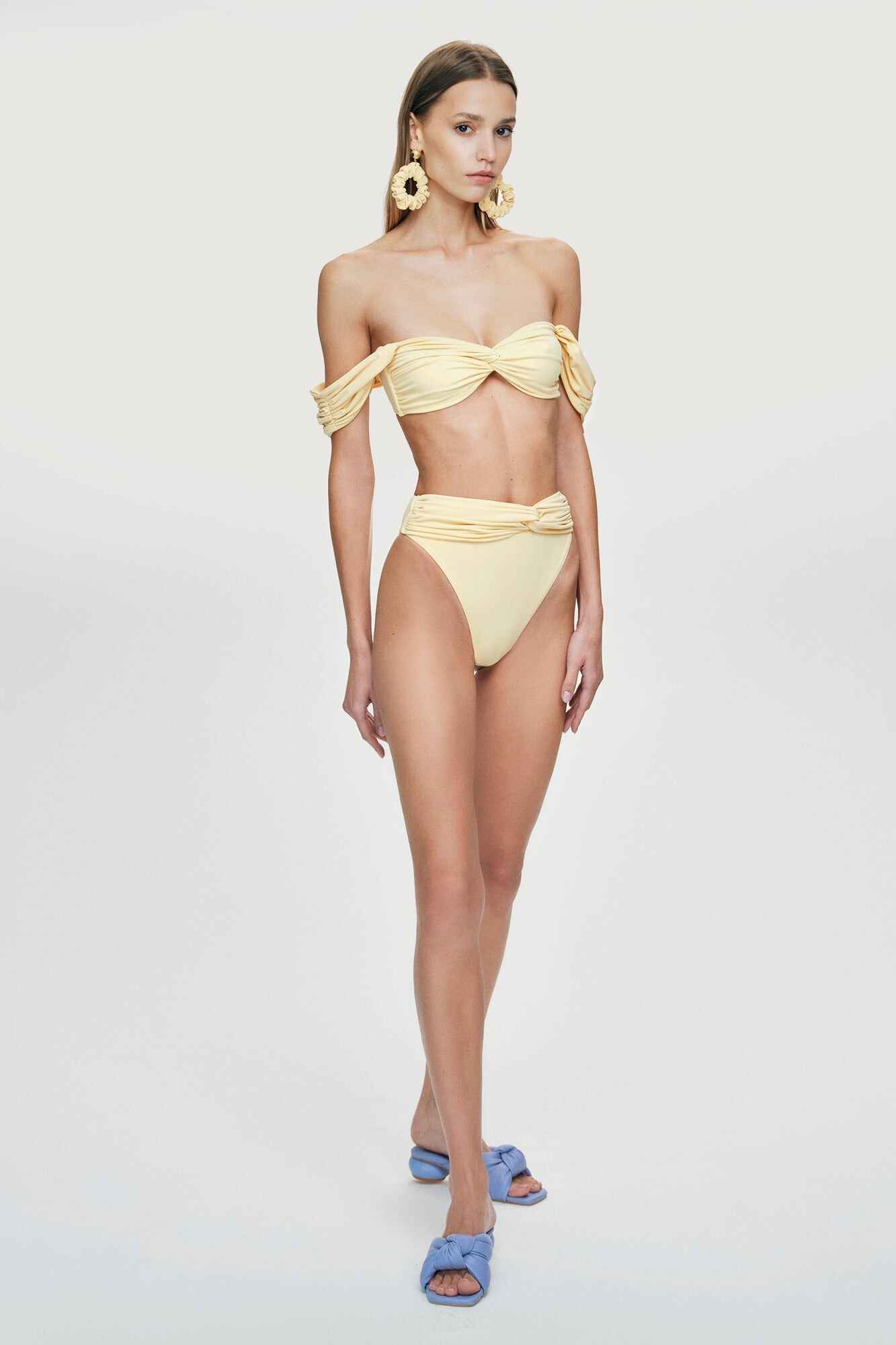 MIRA PLEATED BIKINI TOP