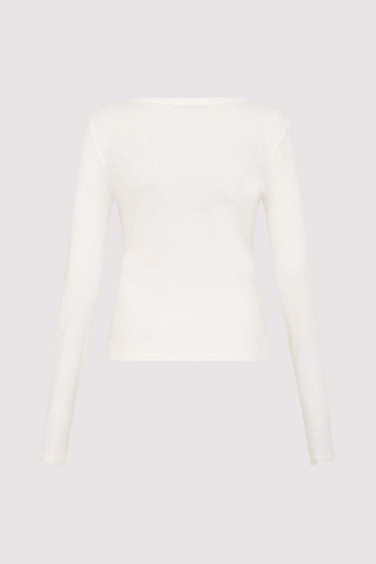 Organic Cotton Long Sleeve Top - White