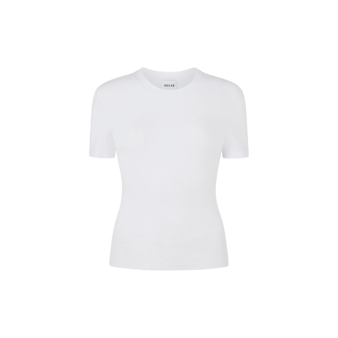 S/S Cotton T-Shirt in White