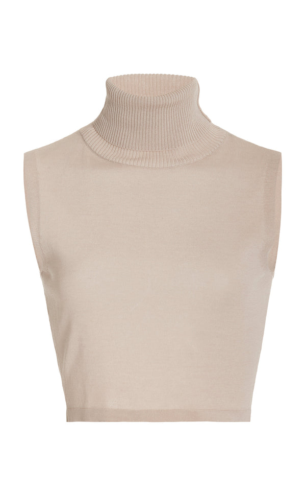 VERONA TURTLE NECK CROPPED TOP